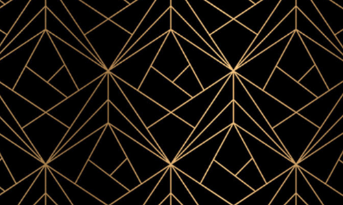 Black and Gold Geometric